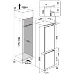 ΨΥΓΕΙΟΚΑΤΑΨΥΚΤΗΣ WHIRLPOOL ART 66112 ΕΝΤΟΙΧΙΖΟΜΕΝΟΣ ΛΕΥΚΟΣ 177x54.1xΒ54.5CM ΕΩΣ 12 ΔΟΣΕΙΣ - Image 3