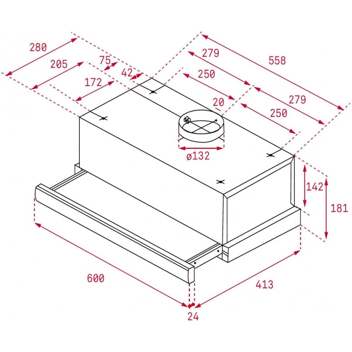 Teka TL 6310 Συρόμενος απορροφητήρας 60cm inox ΕΩΣ 12 ΔΟΣΕΙΣ - Image 2