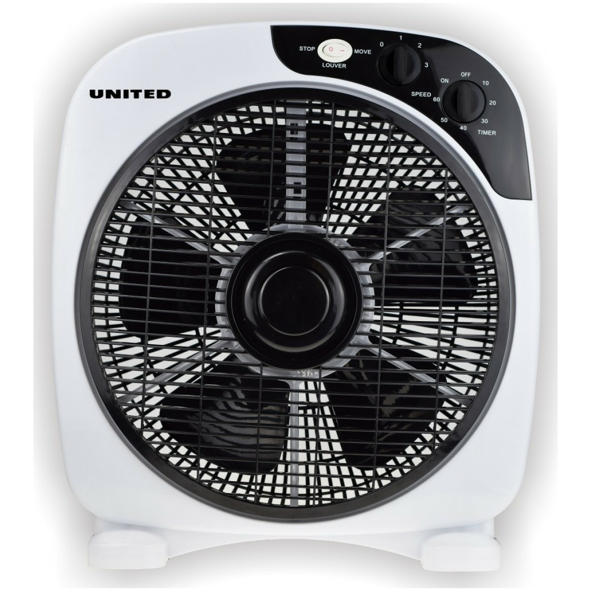 United UBF-697 Ανεμιστήρας Box Fan 50W Διαμέτρου 30cm ΕΩΣ 12 ΔΟΣΕΙΣ - Image 1