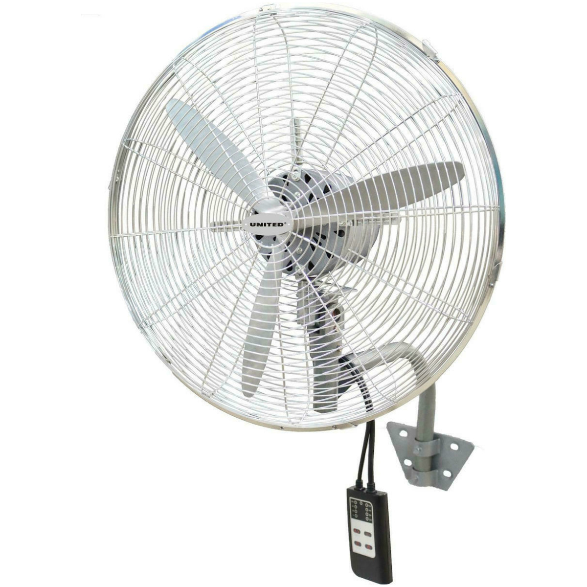 United UIF-963 Επαγγελματικός Ανεμιστήρας Τοίχου 125W Διαμέτρου 50cm με Τηλεχειριστήριο ΕΩΣ 12 ΔΟΣΕΙΣ - Image 1
