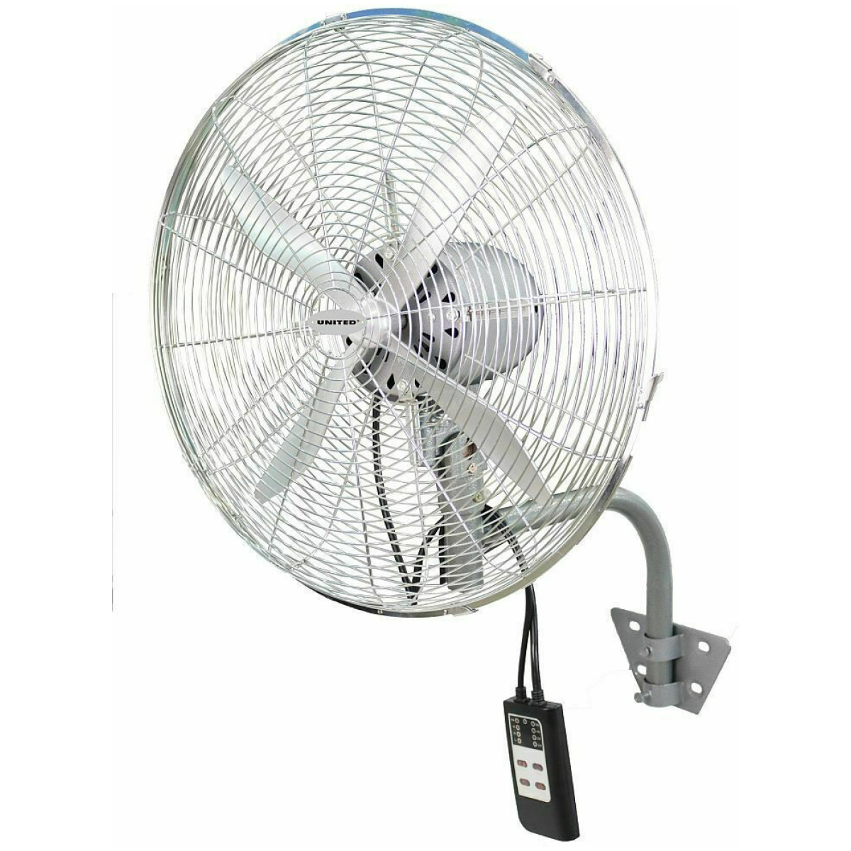 United UIF-964 Επαγγελματικός Ανεμιστήρας Τοίχου 155W Διαμέτρου 60cm με Τηλεχειριστήριο ΕΩΣ 12 ΔΟΣΕΙΣ - Image 1