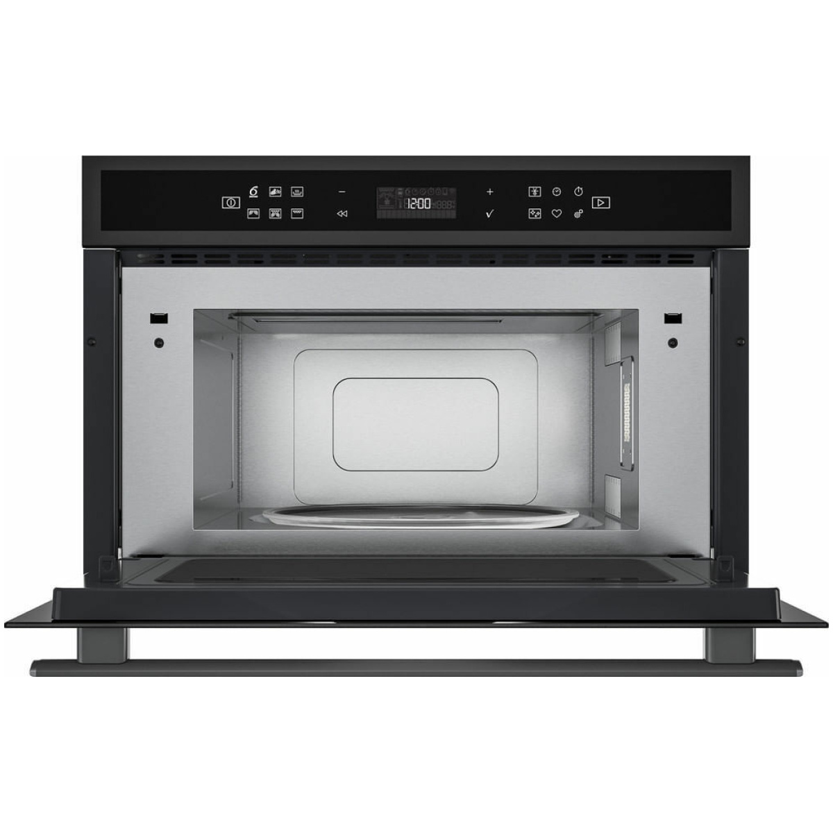 Whirlpool W6 MD440 BSS Εντοιχιζόμενος Φούρνος Μικροκυμάτων με Grill 31lt Μαύρος ΕΩΣ 12 ΔΟΣΕΙΣ - Image 2