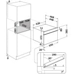 Whirlpool W6 MD440 BSS Εντοιχιζόμενος Φούρνος Μικροκυμάτων με Grill 31lt Μαύρος ΕΩΣ 12 ΔΟΣΕΙΣ - Image 3