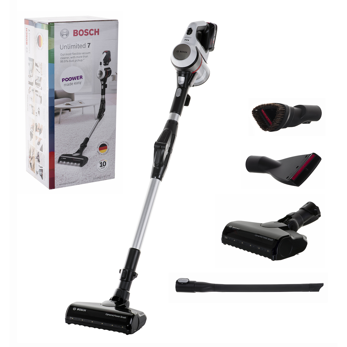 BOSCH BBS711W HΛΕΚΤΡΙΚΗ ΣΚΟΥΠΑ STICK UNLIMITED 7 18V ΛΕΥΚΗ ΕΠΑΝΑΦΟΡΤΙΖΟΜΕΝΗ - Image 7