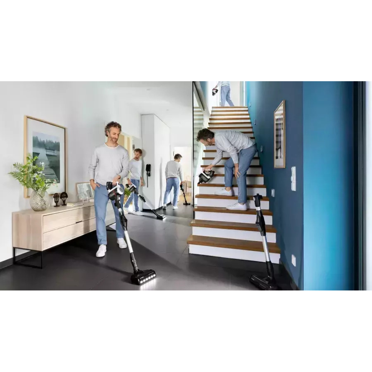 BOSCH BBS711W HΛΕΚΤΡΙΚΗ ΣΚΟΥΠΑ STICK UNLIMITED 7 18V ΛΕΥΚΗ ΕΠΑΝΑΦΟΡΤΙΖΟΜΕΝΗ - Image 2