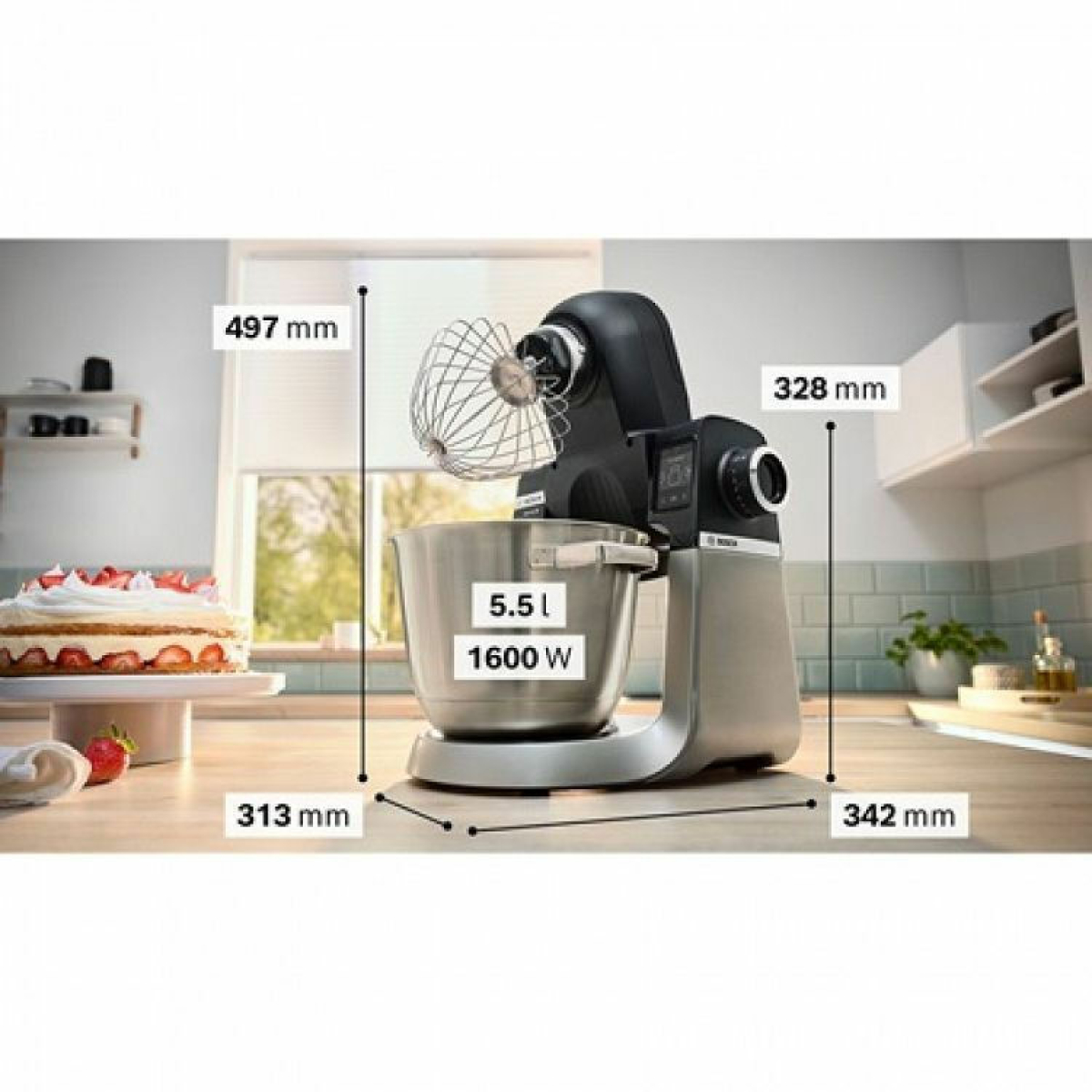 Bosch MUMS6ZS17 Κουζινομηχανή 1600W με Ανοξείδωτο Κάδο 5.5lt - Image 4