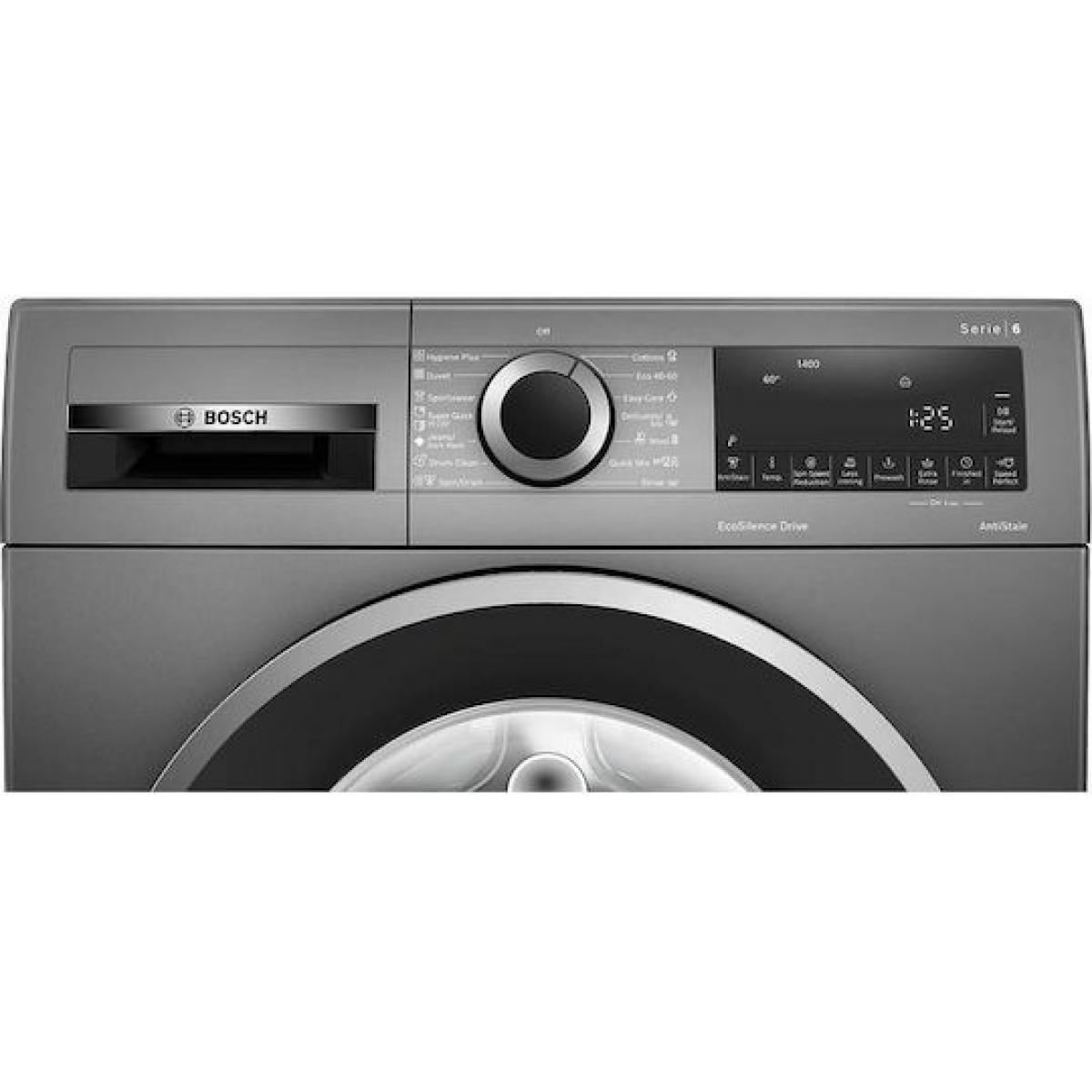 Bosch WGG2440REU Πλυντήριο Ρούχων 9kg με Τεχνολογία Ατμού 1400 Στροφών Iron Assist Γκρι - Image 4