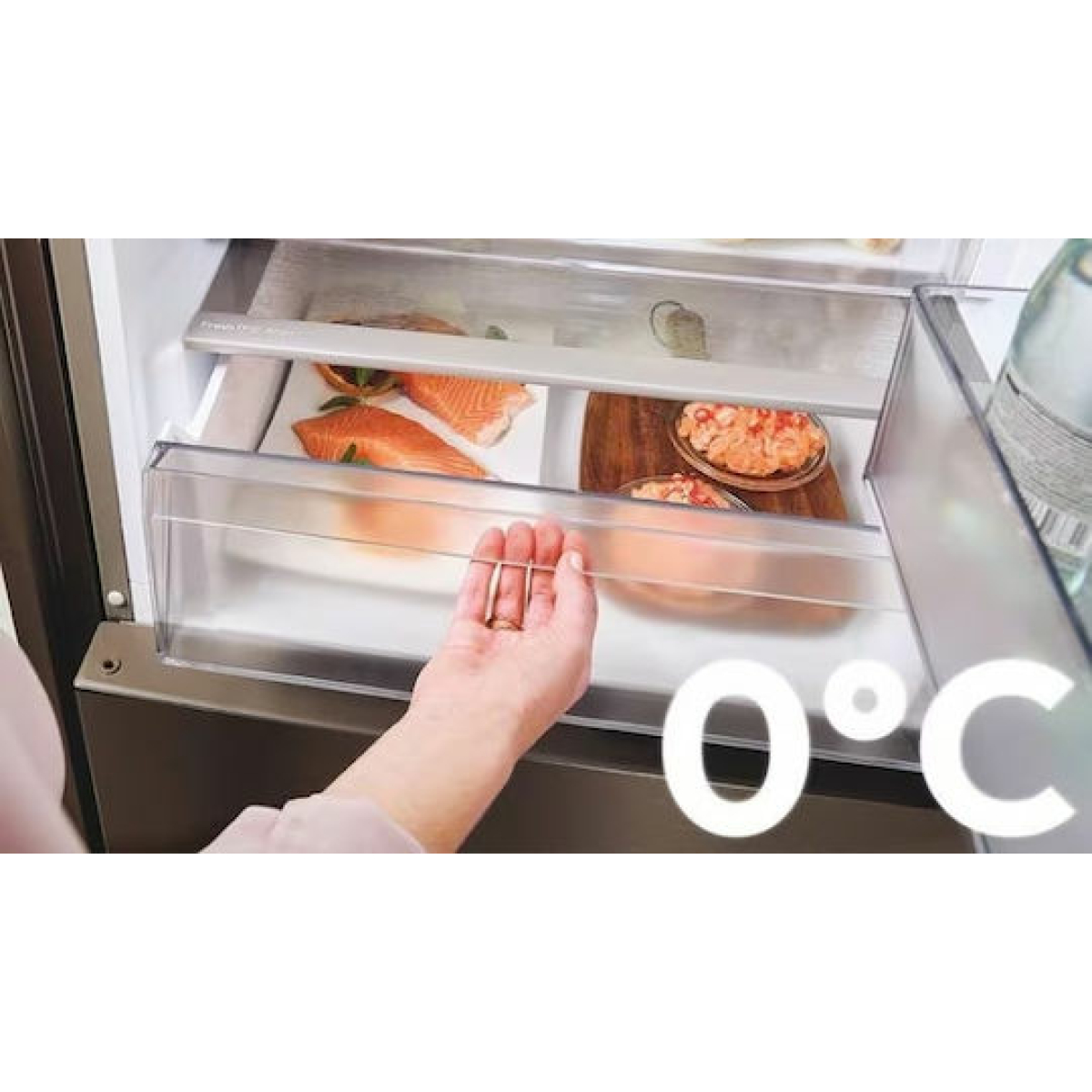 Candy CNCQ2T620EB Ψυγειοκαταψύκτης 409lt Total NoFrost Υ205xΠ59.5xΒ66.7εκ. Μαύρος - Image 2