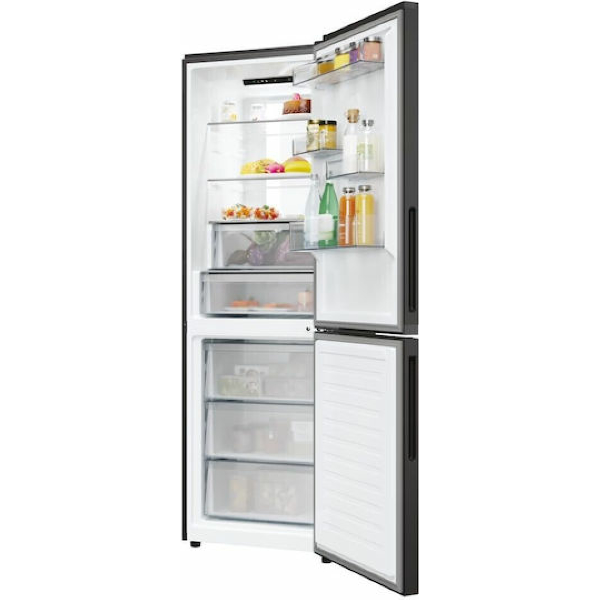 Candy CNCQ4T618EB Ψυγειοκαταψύκτης 355lt NoFrost Υ185xΠ59.5xΒ66.7εκ. Μαύρος - Image 2