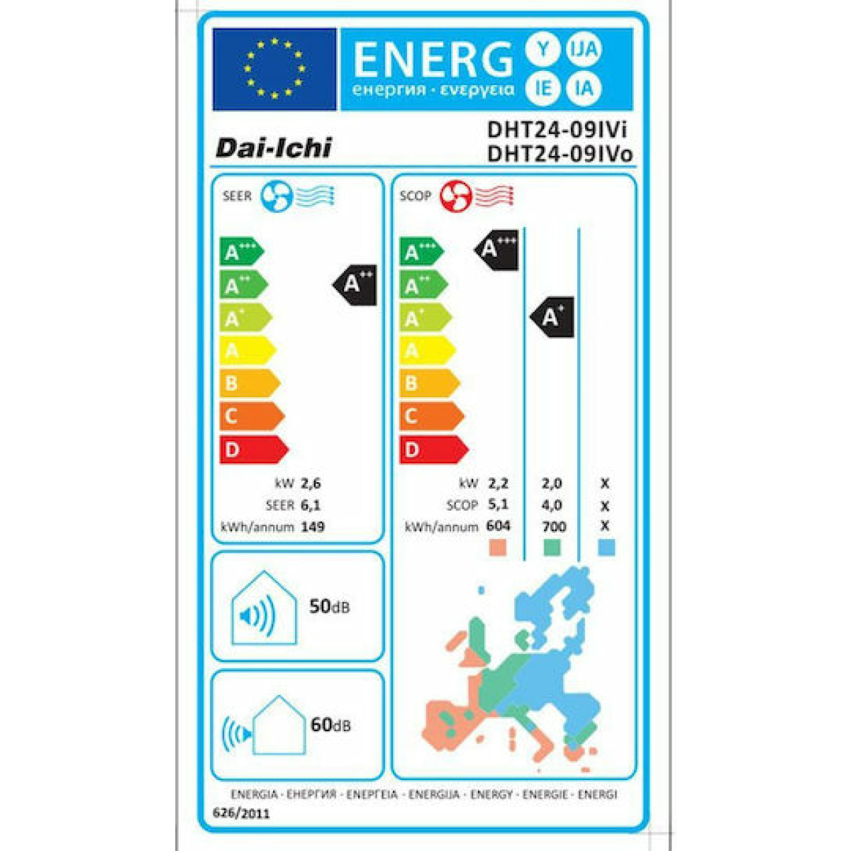 Dai-Ichi DHT24-09IVi/DHT24-09IVo Κλιματιστικό Inverter 9000 BTU A+++/A++ (ΕΩΣ 12 ΔΟΣΕΙΣ) - Image 4