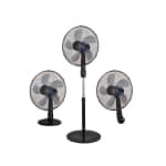 EUROLAMP 300-20011 Ανεμιστήρας Ορθοστάτης 3 σε 1 50W Διαμέτρου 40cm με Τηλεχειριστήριο ΕΩΣ 12 ΔΟΣΕΙΣ