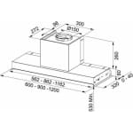 FRANKE STYLE PLUS FST 908 X ΑΠΟΡΡΟΦΗΤΗΡΑΣ ΚΑΜΙΝΑΔΑ INOX 90CM - Image 3
