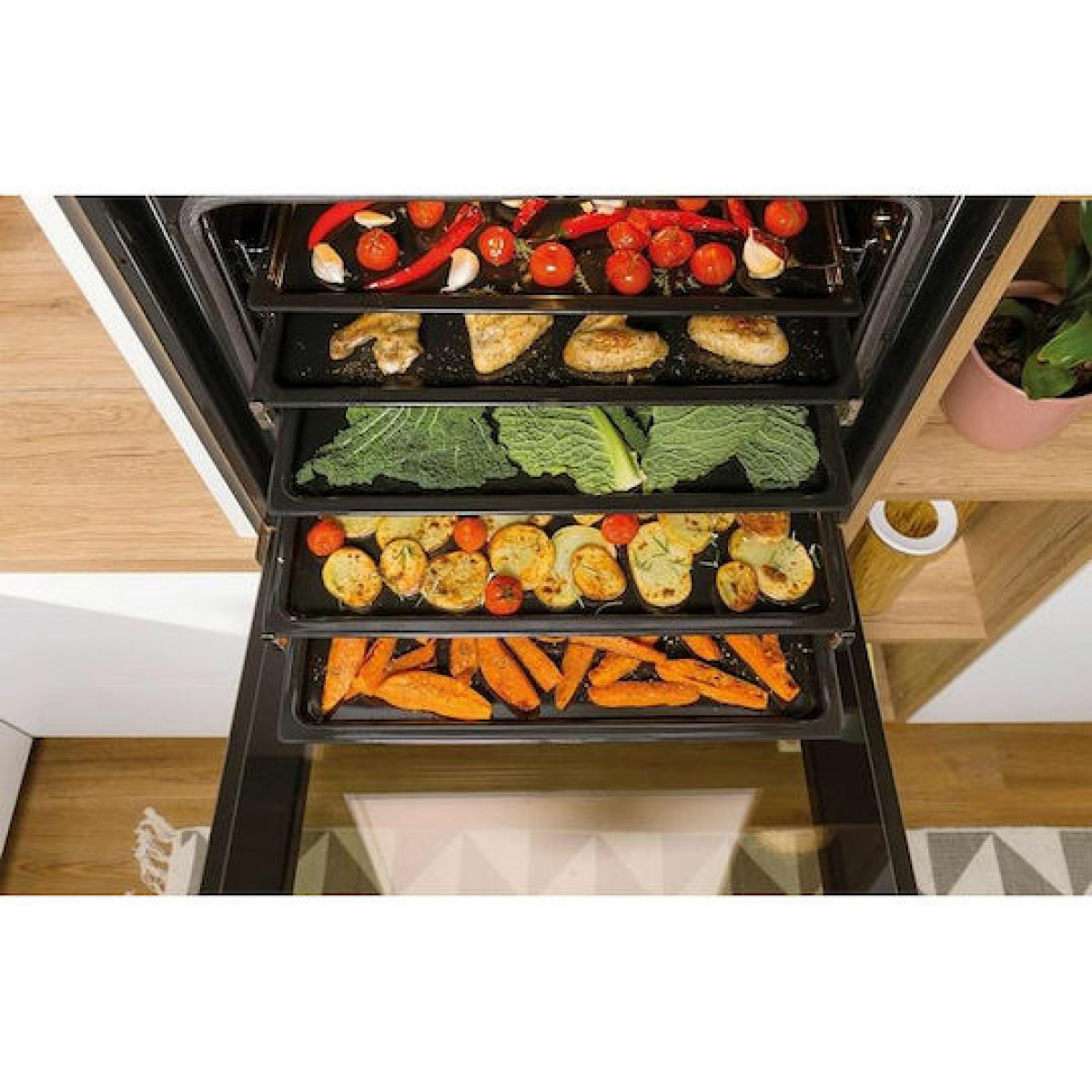 Gorenje BPSA6747A08BGWI Φούρνος άνω Πάγκου 77lt Μαύρος ΕΩΣ 12 ΔΟΣΕΙΣ - Image 5