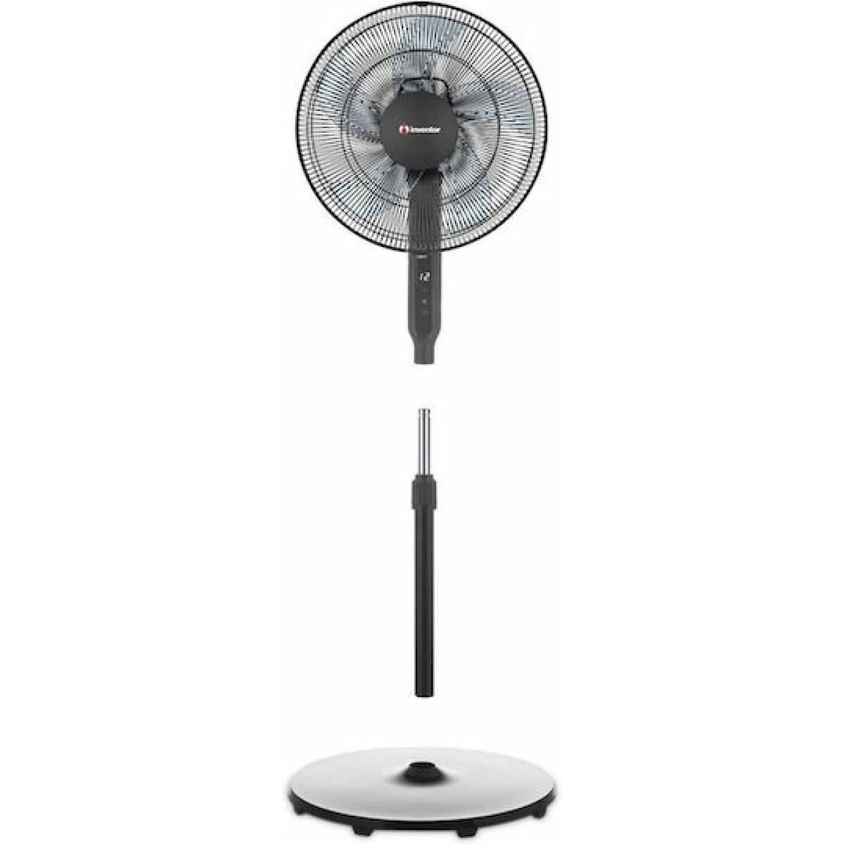 INVENTOR FS40BLR ΑΝΕΜΙΣΤΗΡΑΣ ΜΕ ΟΡΘΟΣΤΑΤΗ ΜΑΥΡΟΣ 35W 40CM - Image 2