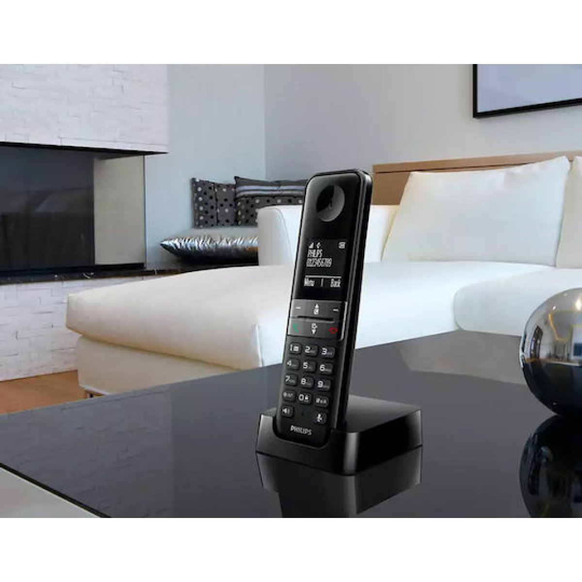 PHILIPS D4701B/34 Ασύρματο Τηλέφωνο με Aνοιχτή Aκρόαση ΕΩΣ 12 ΔΟΣΕΙΣ - Image 4