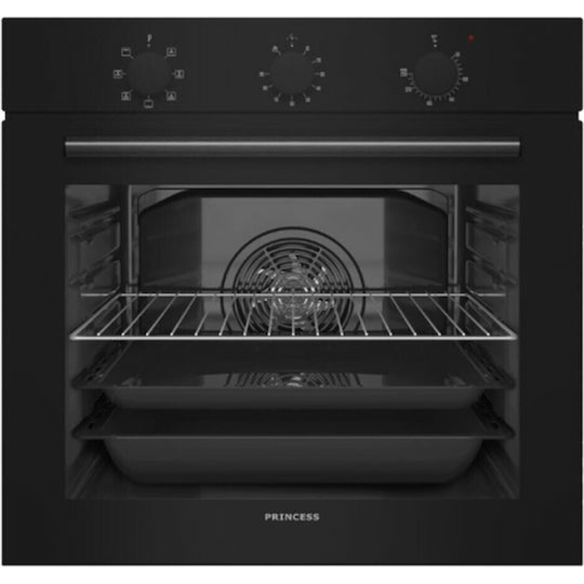 PRINCESS FN26000POP ΦΟΥΡΝΟΣ ΜΑΥΡΟΣ ΑΝΩ ΠΑΓΚΟΥ ΕΝΤΟΙΧΙZOMENΟΣ 70LT 60CM - Image 1