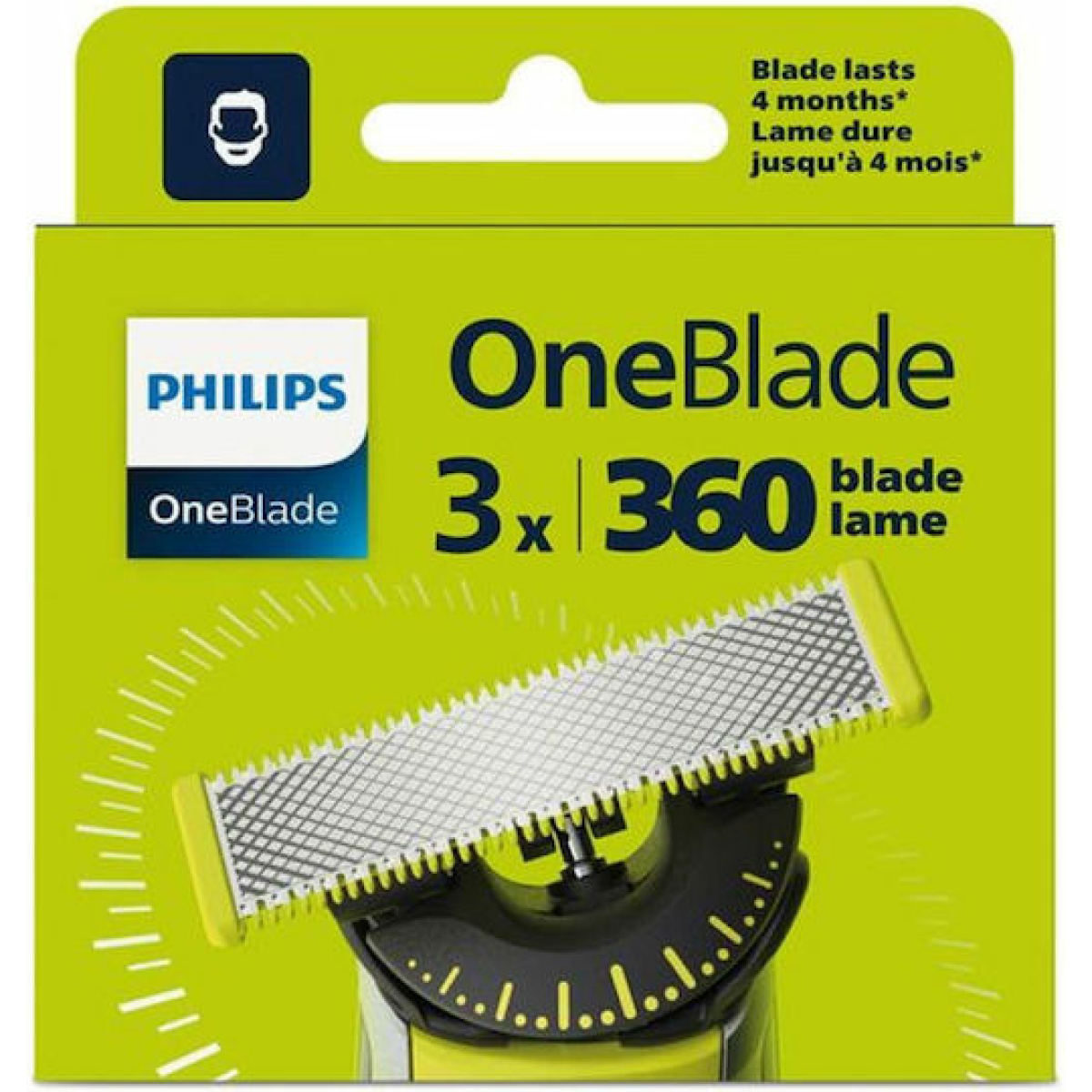 Philips QP430/50 One Blade 360 Ανταλλακτικό για Ξυριστικές Μηχανές ΕΩΣ 12 ΔΟΣΕΙΣ - Image 1