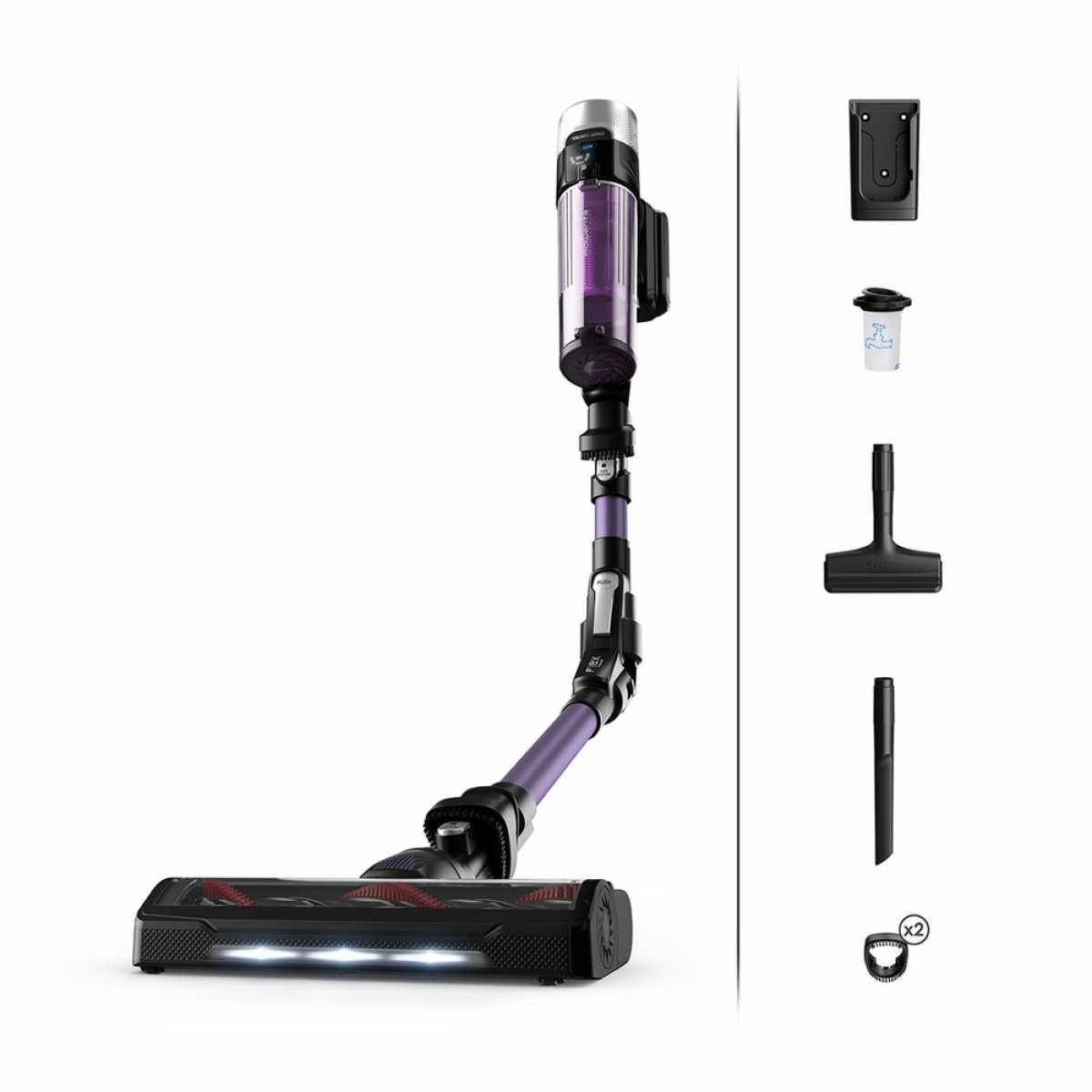 Rowenta RH2039 X-Force Flex 9.60 Επαναφορτιζόμενη Σκούπα Stick 18V Μωβ - Image 1
