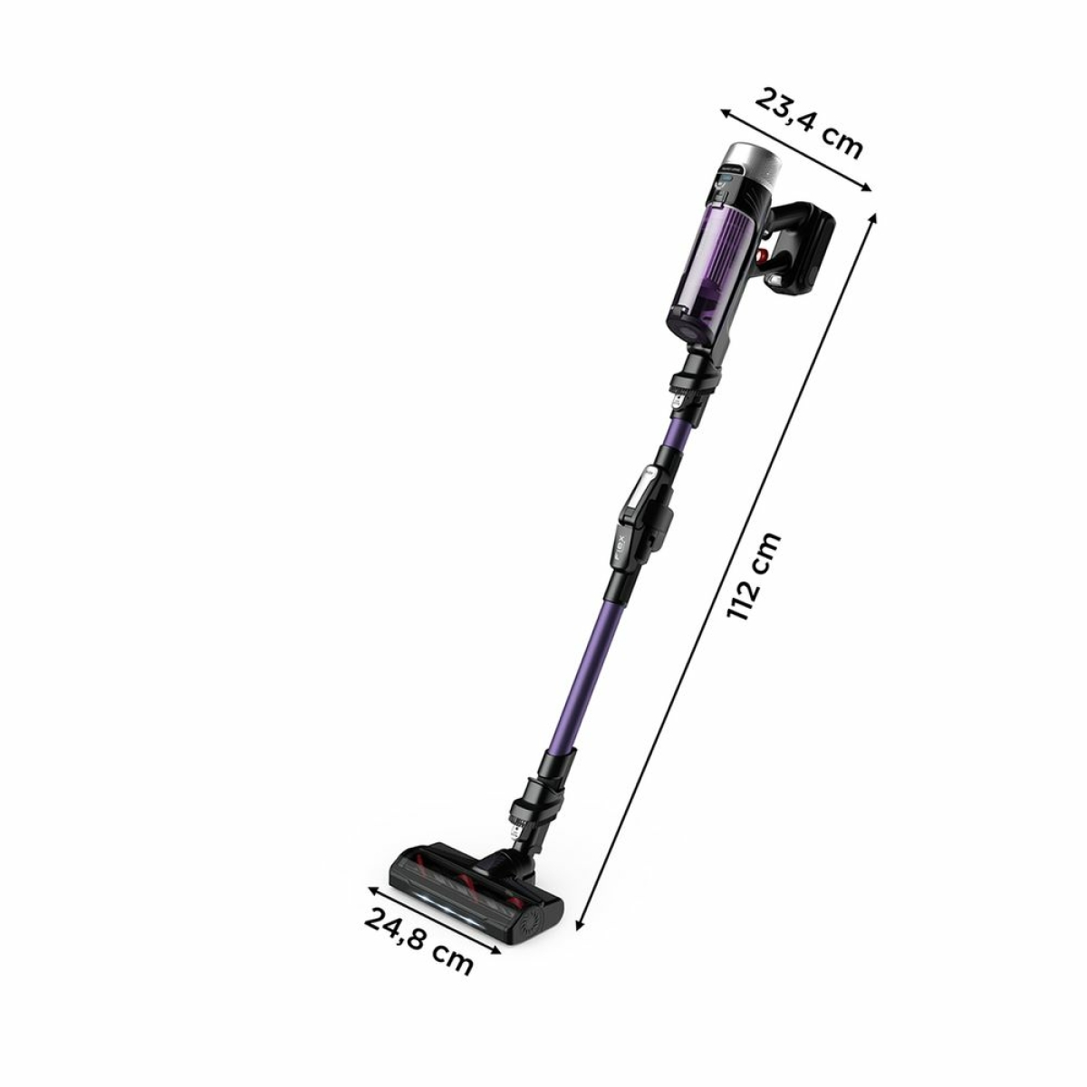 Rowenta RH2039 X-Force Flex 9.60 Επαναφορτιζόμενη Σκούπα Stick 18V Μωβ - Image 3
