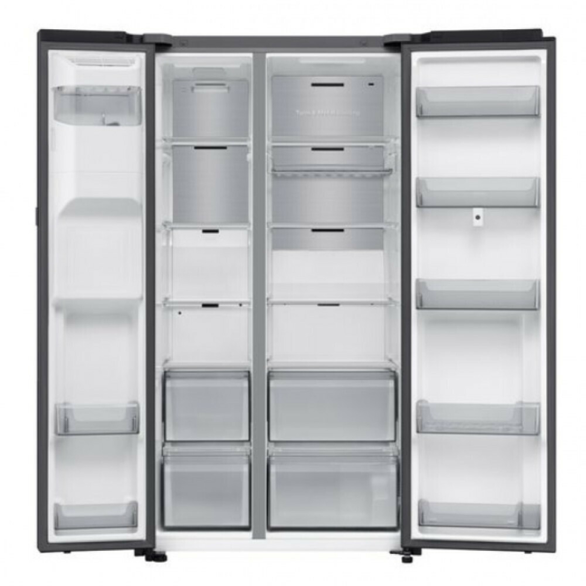 Samsung RS90F66BEFEF Ψυγείο Ντουλάπα 614lt Total NoFrost Υ178.4xΠ91.2xΒ72.6εκ. Μαύρο - Image 3
