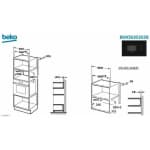 Beko Εντοιχιζόμενος Φούρνος Μικροκυμάτων 20lt Μαύρος BMOB20202B - Image 3