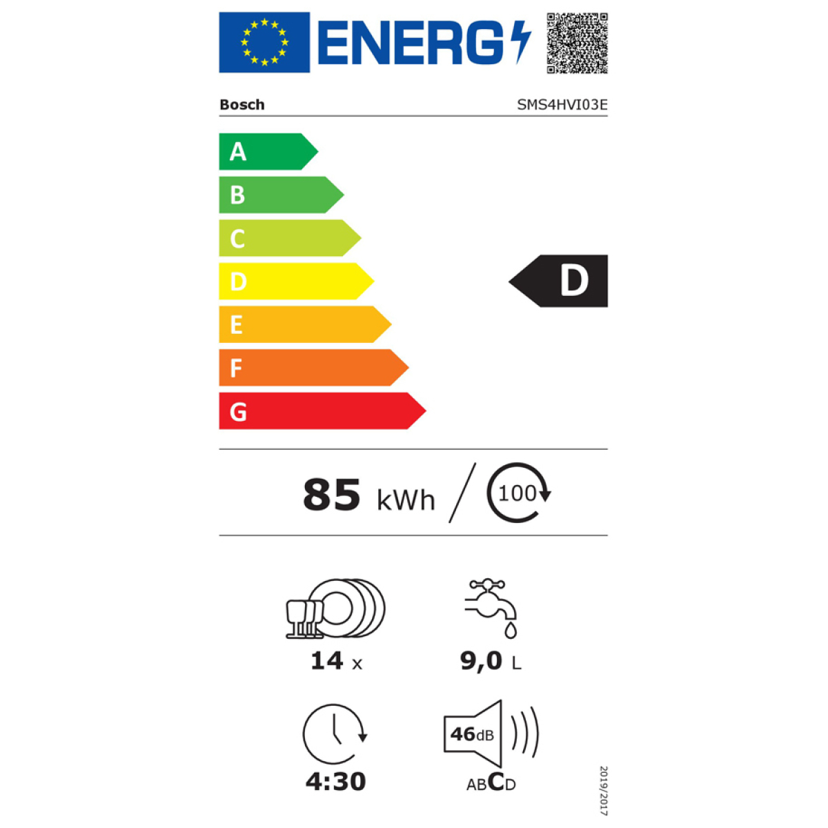 Bosch Ελεύθερο Πλυντήριο Πιάτων για 14 Σερβίτσια Home Connect Π60xY84.5εκ. Inox SMS4HVI03E - Image 2