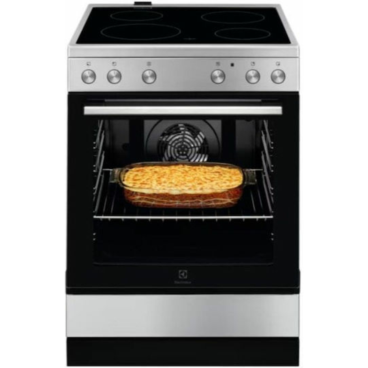 Electrolux Κουζίνα 73lt με Κεραμικές Εστίες Π59.6εκ. Inox LKR64001OX - Image 1