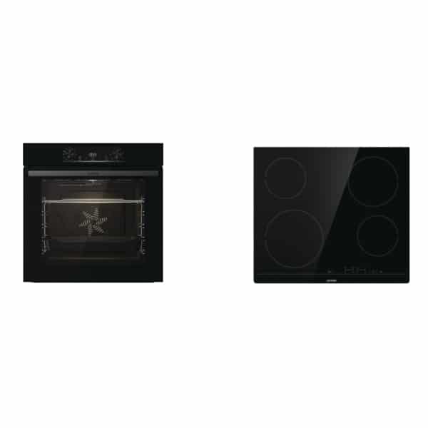 GORENJE ΦΟΥΡΝΟΣ BO6735E02BK + ECT641BSC-745395 ΑΝΩ ΠΑΓΚΟΥ ΜΕ ΚΕΡΑΜΙΚΕΣ ΕΣΤΙΕΣ 77LT 59.5CM