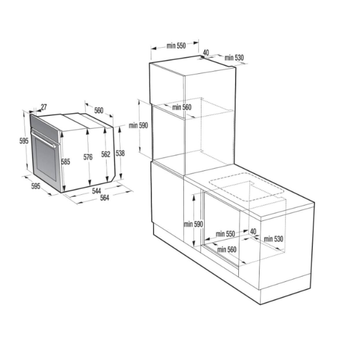 GORENJE ΦΟΥΡΝΟΣ BO6735E02BK + ECT641BSC-745395 ΑΝΩ ΠΑΓΚΟΥ ΜΕ ΚΕΡΑΜΙΚΕΣ ΕΣΤΙΕΣ 77LT 59.5CM - Image 8