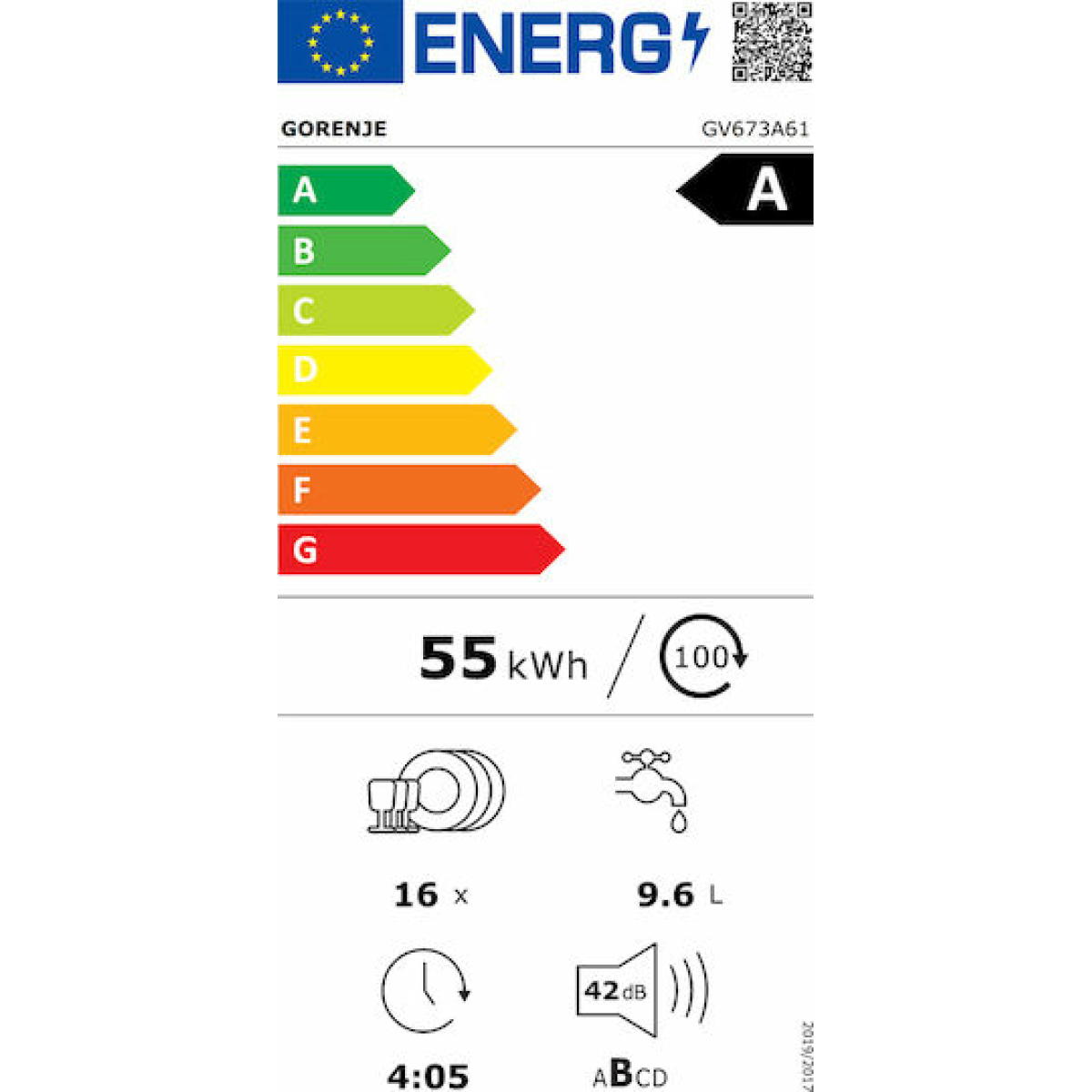 Gorenje Πλήρως Εντοιχιζόμενο Πλυντήριο Πιάτων με Wi-Fi για 16 Σερβίτσια Π59.8xY81.6εκ. GV673A61 - Image 3