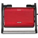 Izzy Vintage Panini IZ-2025 Τοστιέρα για 2 Τοστ 1000W Κόκκινη 224741