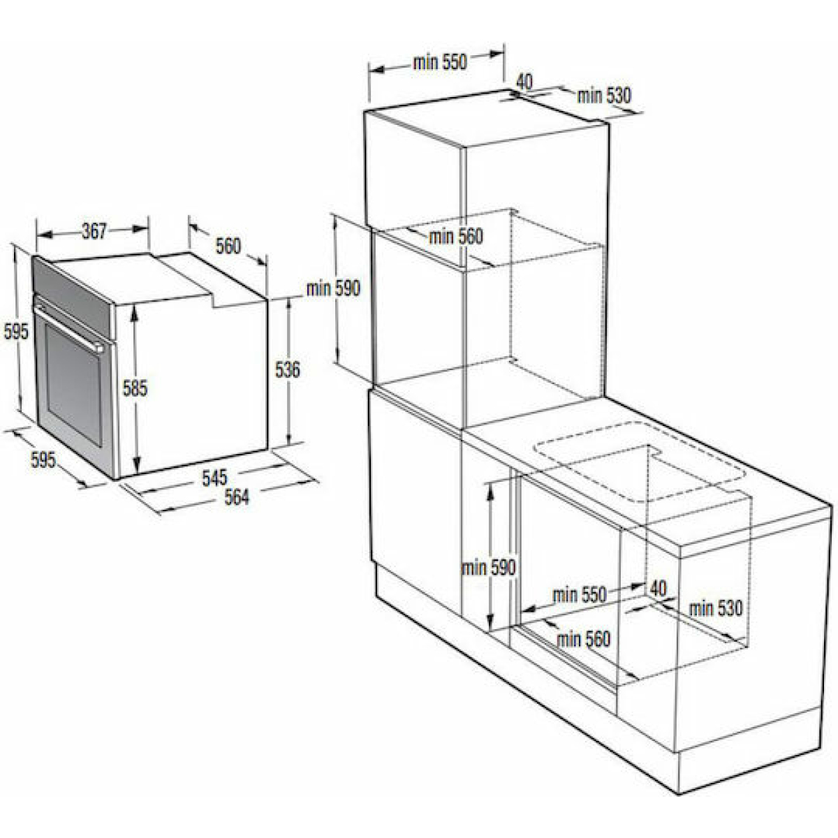 KORTING ΦΟΥΡΝΟΣ KBO6717E02X ΑΝΩ ΠΑΓΚΟΥ ΕΝΤΟΙΧΙΖΟΜΕΝΟΣ INOX 77LT - Image 3