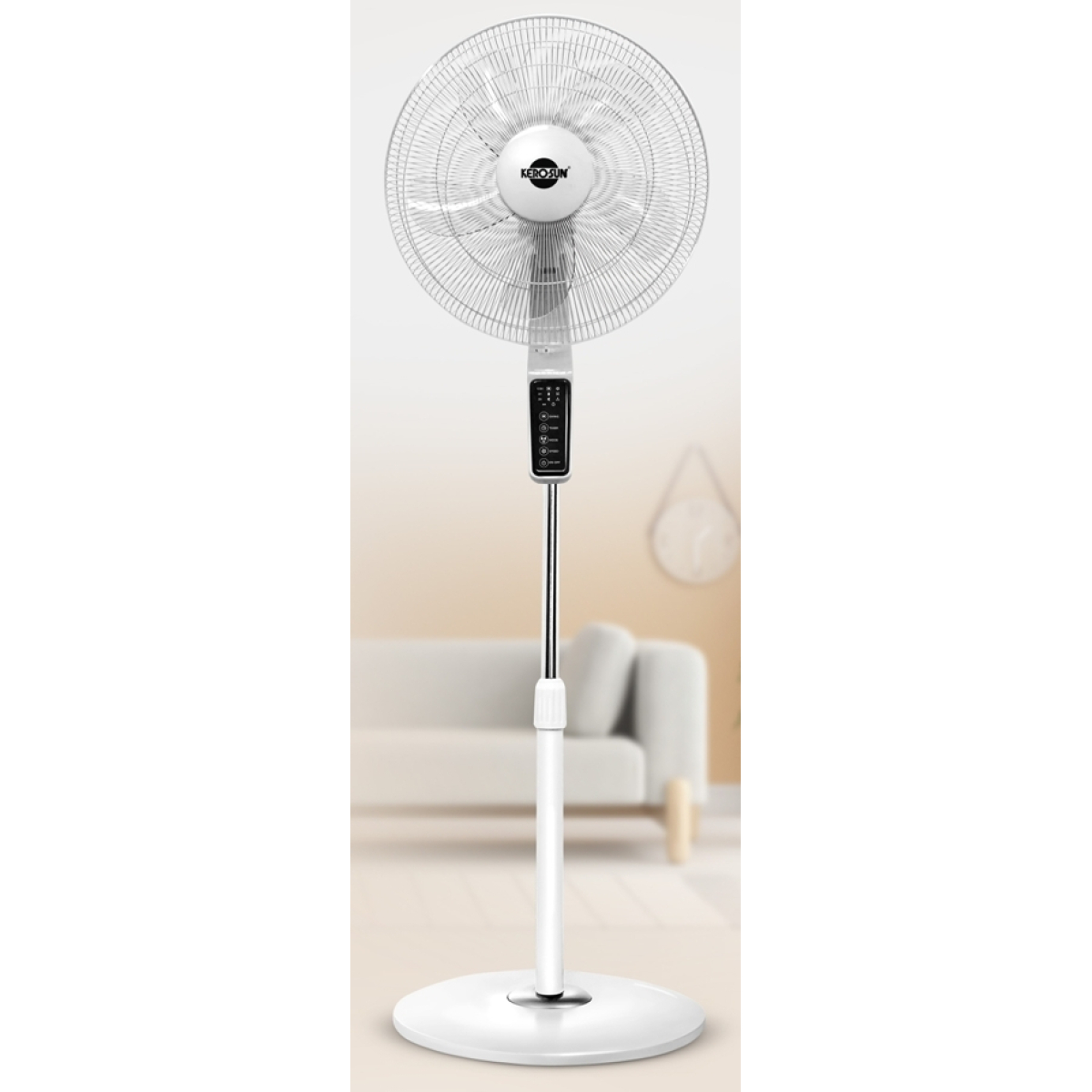 Kerosun KFS01-16JRW Ανεμιστήρας Ορθοστάτης 60W Διαμέτρου 45cm με Τηλεχειριστήριο - Image 1