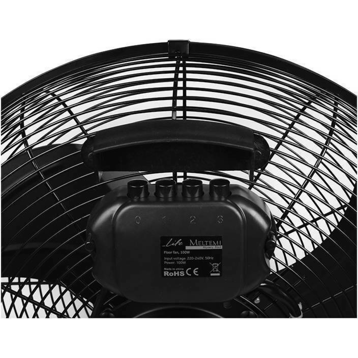 Life Meltemi Ανεμιστήρας Δαπέδου 100W Διαμέτρου 40cm Mystery Black 221-0203 - Image 3
