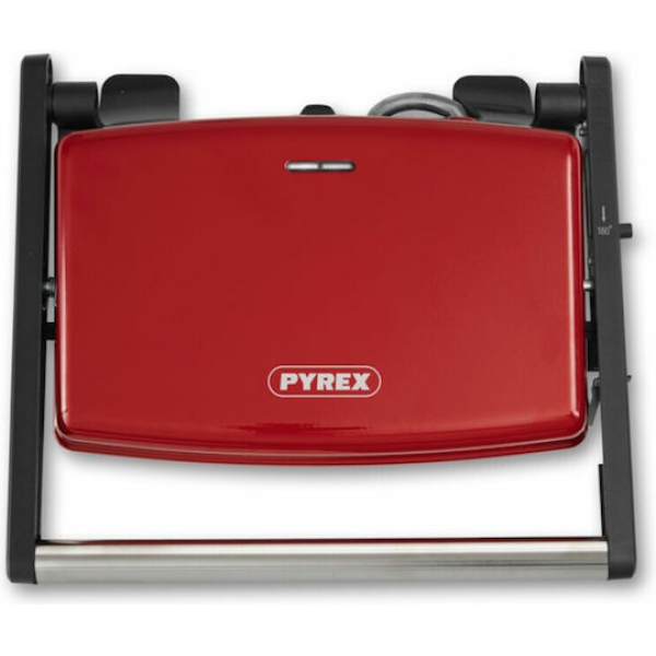 Pyrex Sb-292 Τοστιέρα Γκριλιέρα με Αποσπώμενες Πλάκες 1500W Κόκκινη 333300