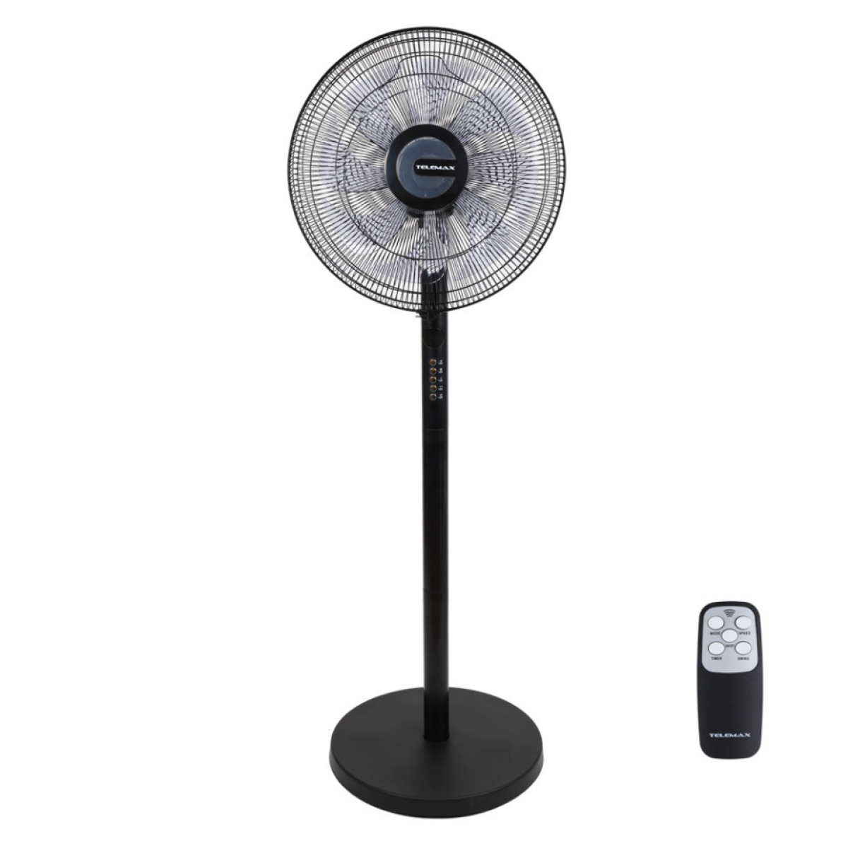 Telemax Ανεμιστήρας Ορθοστάτης 60W Διαμέτρου 40cm με Τηλεχειριστήριο B026-16H(8) - Image 1