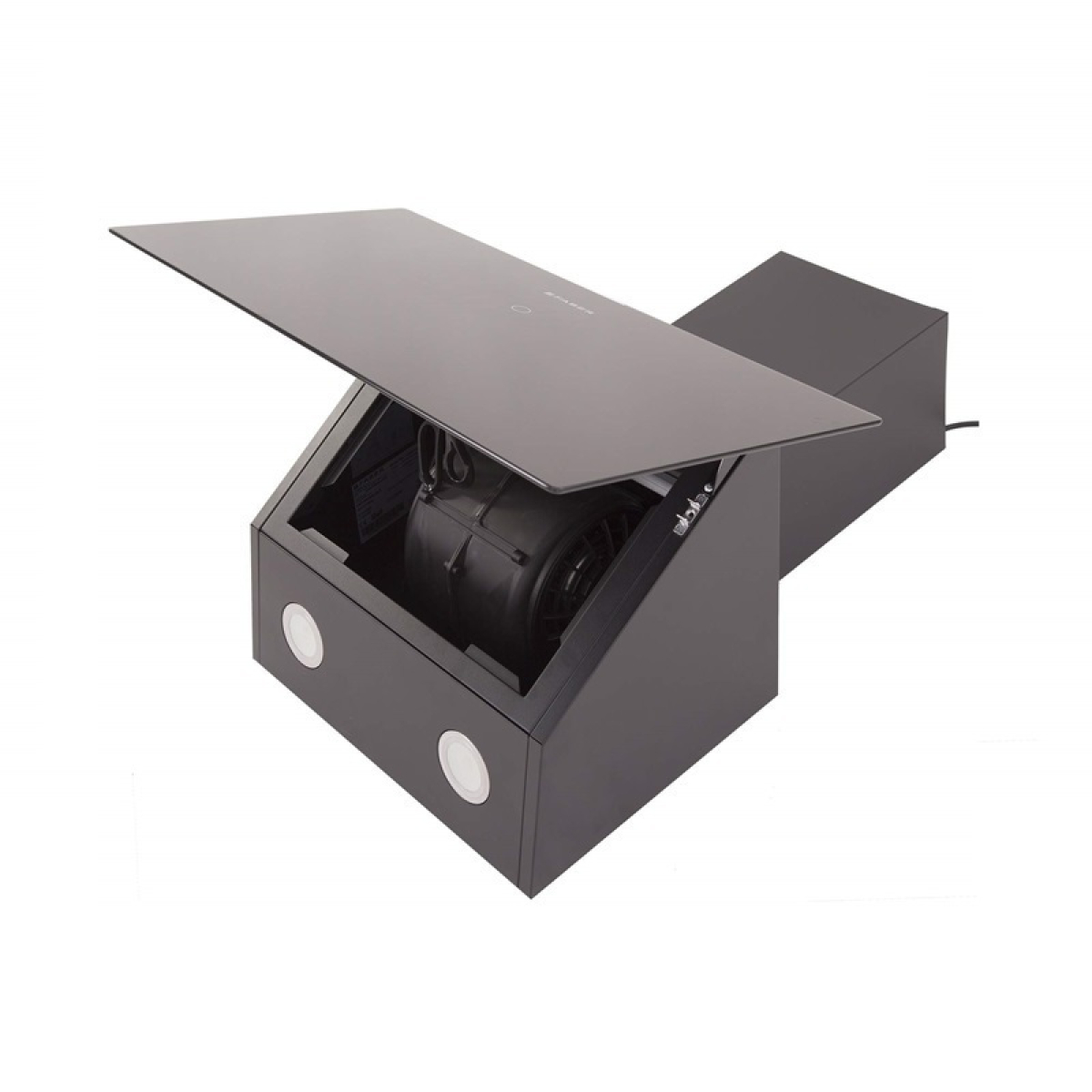 ΑΠΟΡΡΟΦΗΤΗΡΑΣ FABER ΚΑΜΙΝΑΔΑ VRT BK A60 2LS 60CM ΜΑΥΡΟΣ - Image 6