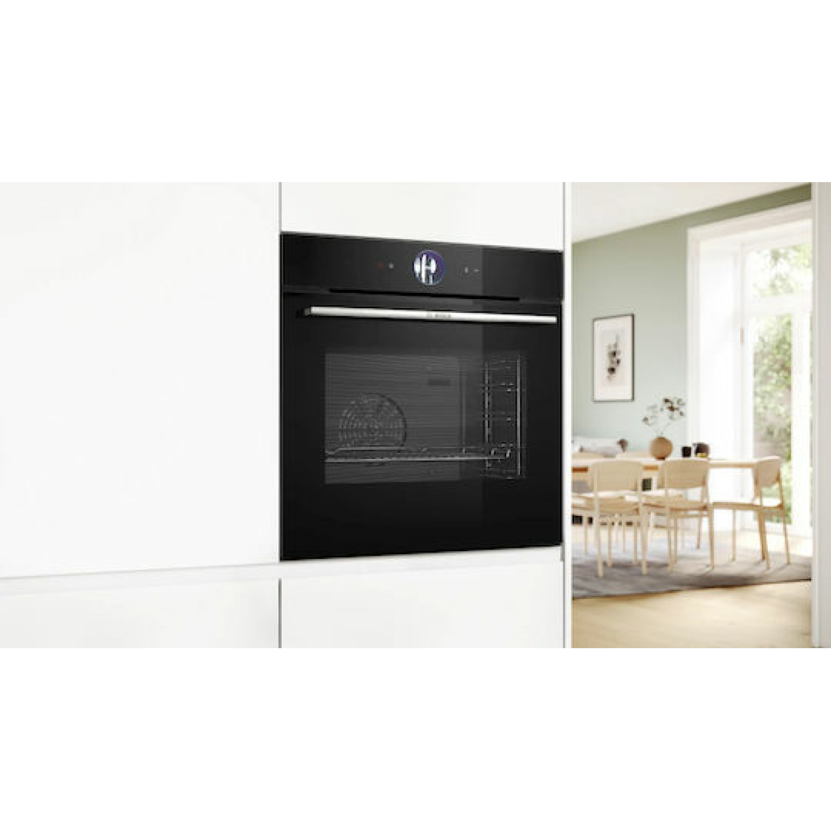Bosch Φούρνος άνω Πάγκου 71lt Π59.4εκ. Μαύρος HBG7363B1 - Image 2