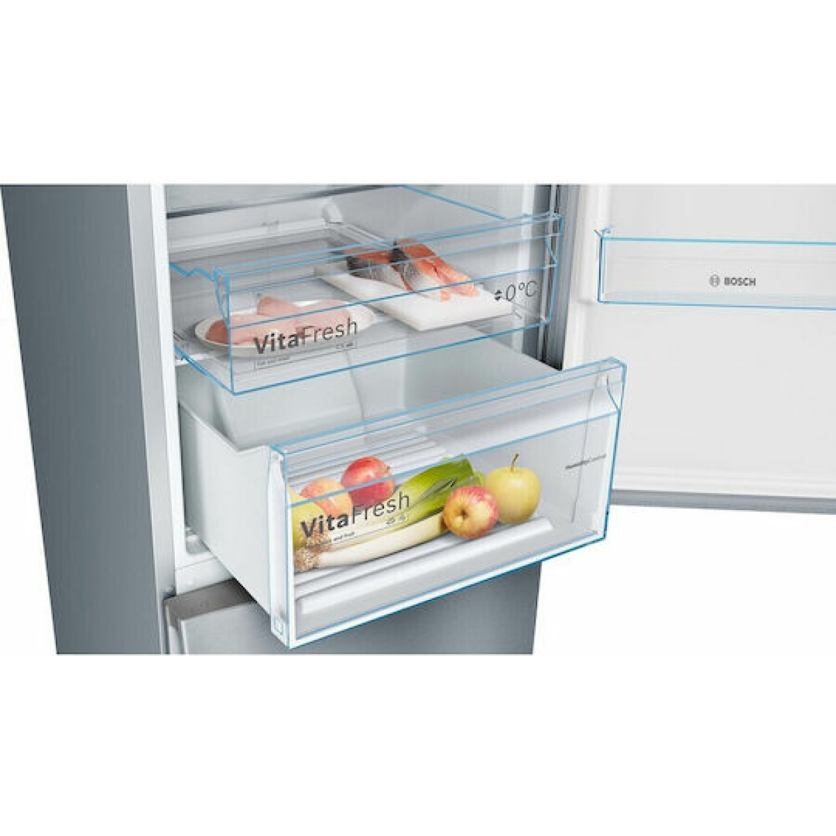 Bosch Ψυγειοκαταψύκτης 368lt Total NoFrost Υ203xΠ60xΒ66εκ. Γκρι KGN39VIEB - Image 2