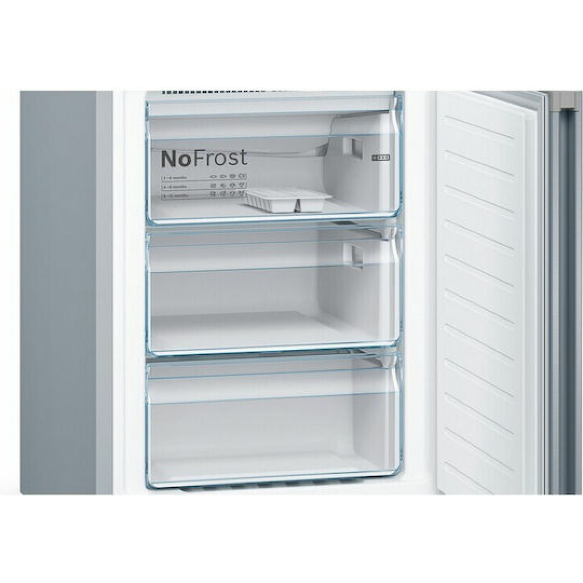 Bosch Ψυγειοκαταψύκτης 368lt Total NoFrost Υ203xΠ60xΒ66εκ. Γκρι KGN39VIEB - Image 3