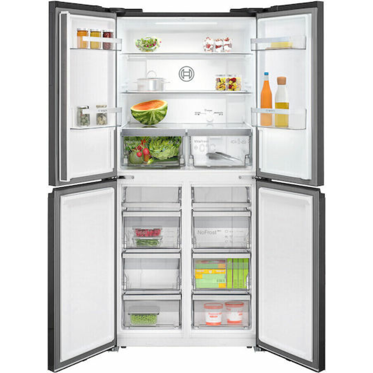 Bosch Ψυγείο Ντουλάπα 547lt Total NoFrost Υ189.5xΠ85.5xΒ66.6εκ. Μαύρο KMC85LBEA - Image 5