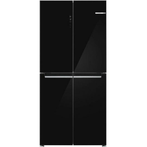 Bosch Ψυγείο Ντουλάπα 547lt Total NoFrost Υ189.5xΠ85.5xΒ66.6εκ. Μαύρο KMC85LBEA
