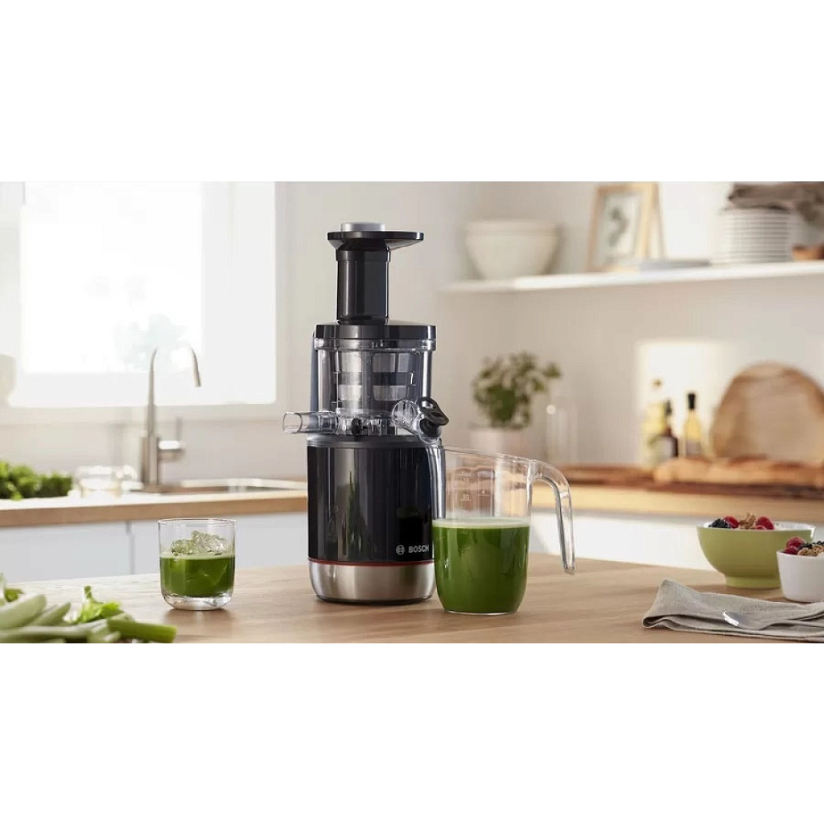 Bosch Αποχυμωτής Αργής Σύνθλιψης 150W Inox Μαύρος MESM731M - Image 3