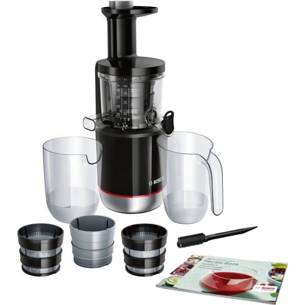 Bosch Αποχυμωτής Αργής Σύνθλιψης 150W Inox Μαύρος MESM731M