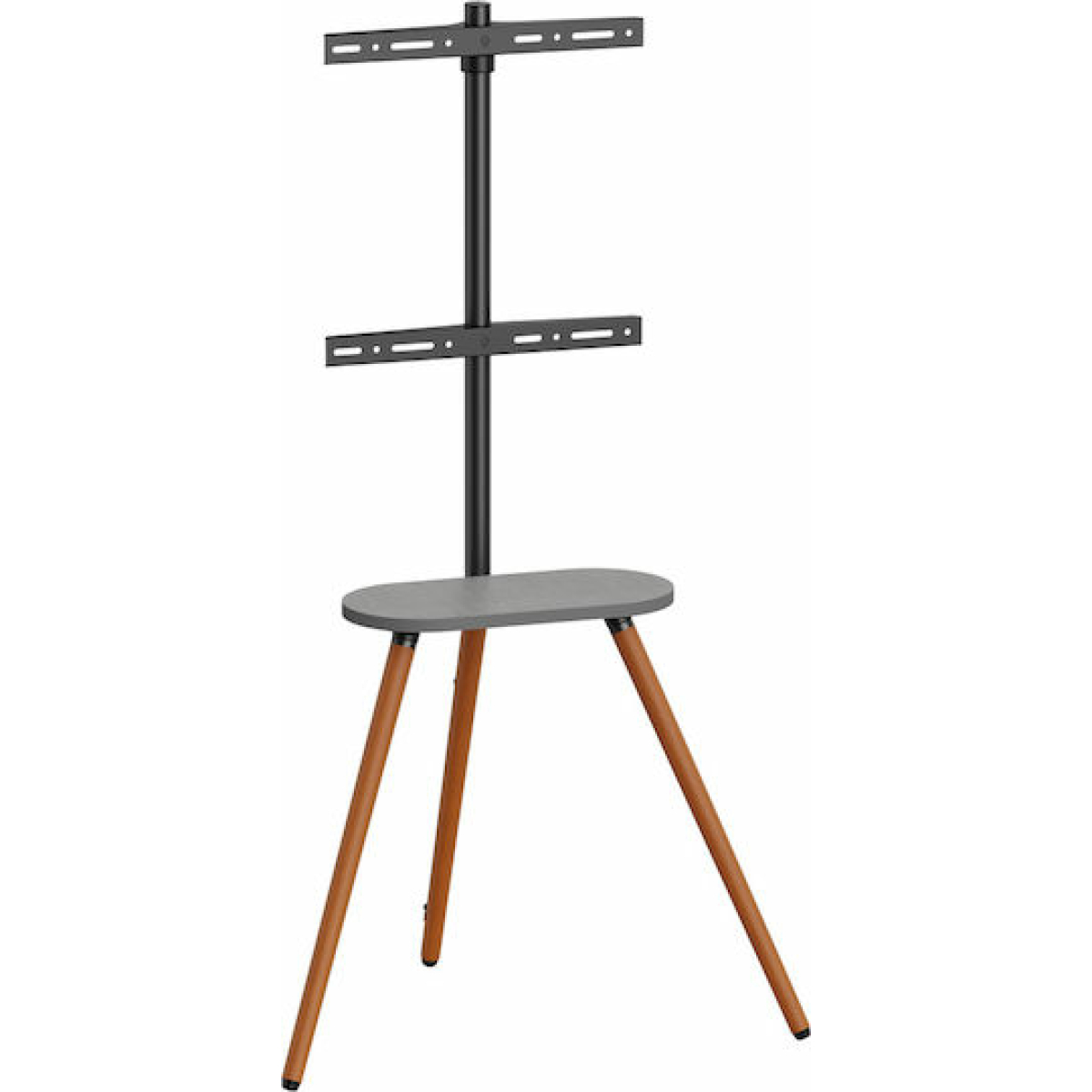 Brateck FS28-44F-04 Βάση Τηλεόρασης Δαπέδου έως 65" και 35kg Ασημί - Image 1