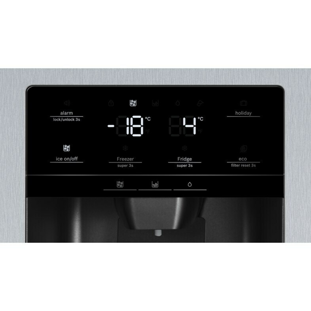 Bosch Ψυγείο Ντουλάπα 562lt Total NoFrost Υ178.7xΠ90.8xΒ70.7εκ. Inox KAD93AIEP - Image 4