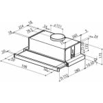 Faber Flexa NG Glass W A60 Συρόμενος Απορροφητήρας 60cm Λευκός - Image 3