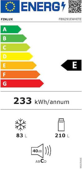 FINLUX FBN291EWHITE 2 Finlux Ψυγειοκαταψύκτης 293lt Total NoFrost Υ185xΠ60xΒ60εκ. Λευκός FBN291EWHITE - Image 2