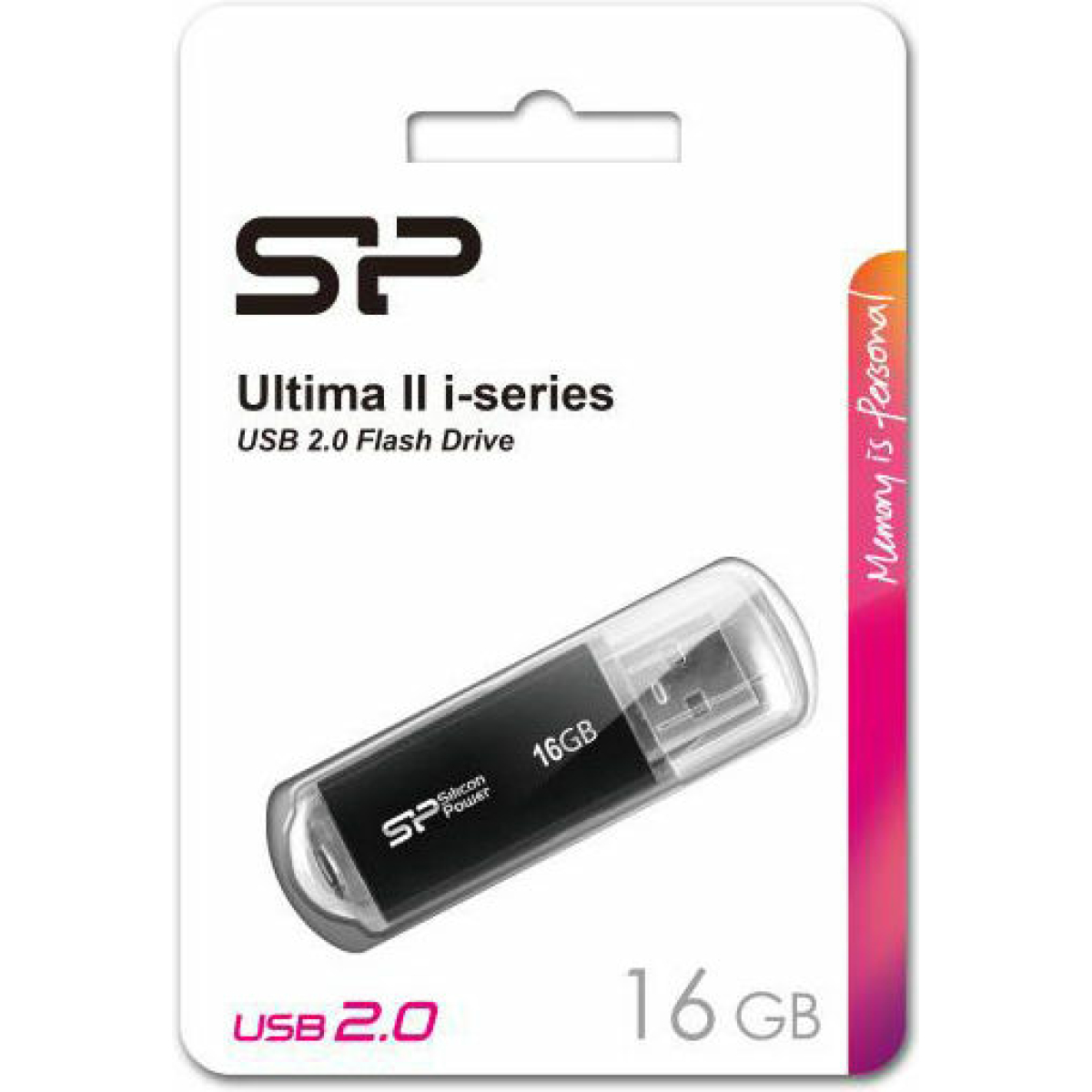 Silicon Power Ultima II-I 16GB USB 2.0 Stick Μαύρο - Image 8