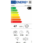 Hoover HWP 48AMBCR/1-S Πλυντήριο Ρούχων 8kg με Τεχνολογία Ατμού 1400 Στροφών Γκρι 31010285 - Image 5